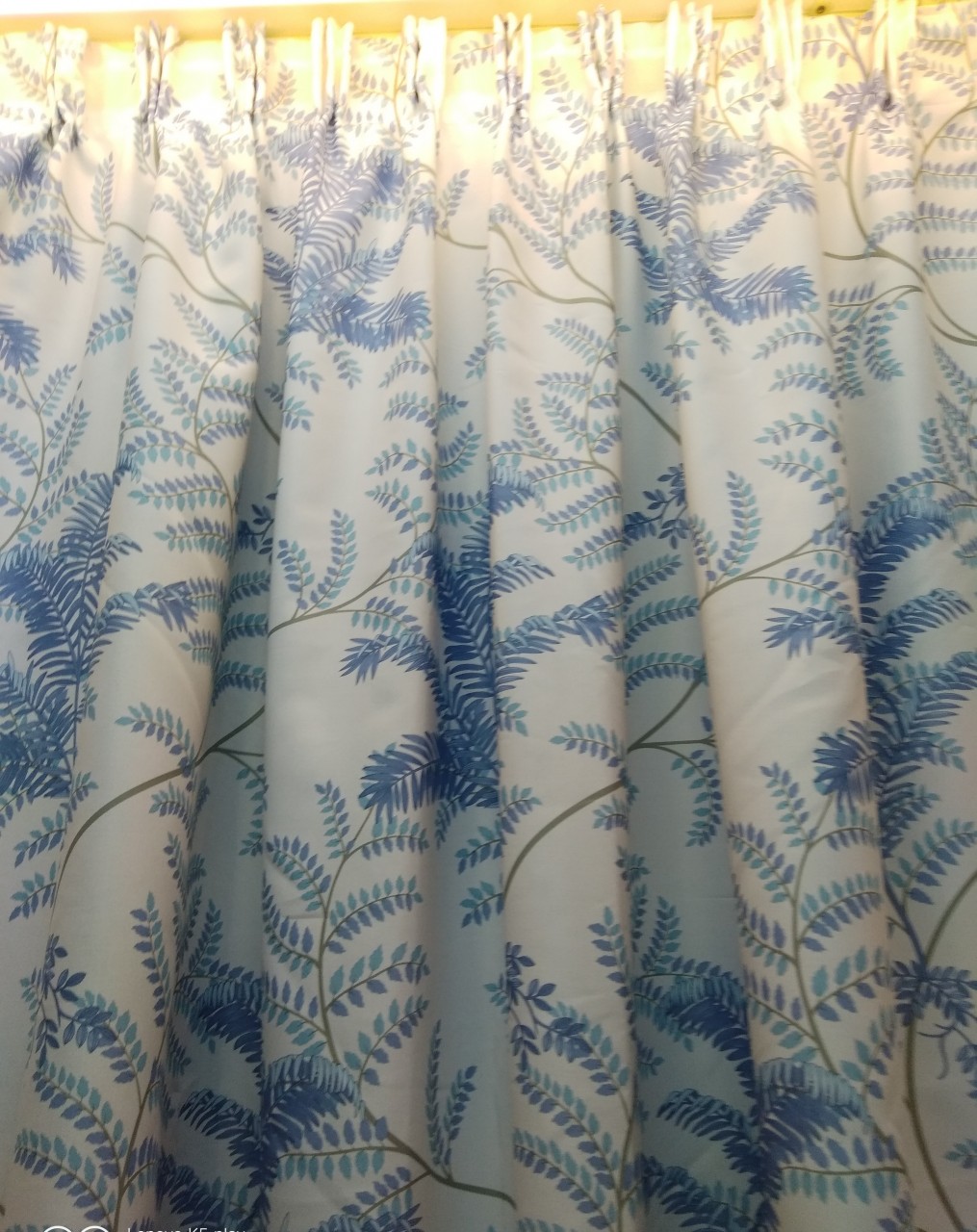 藍色花紋遮光