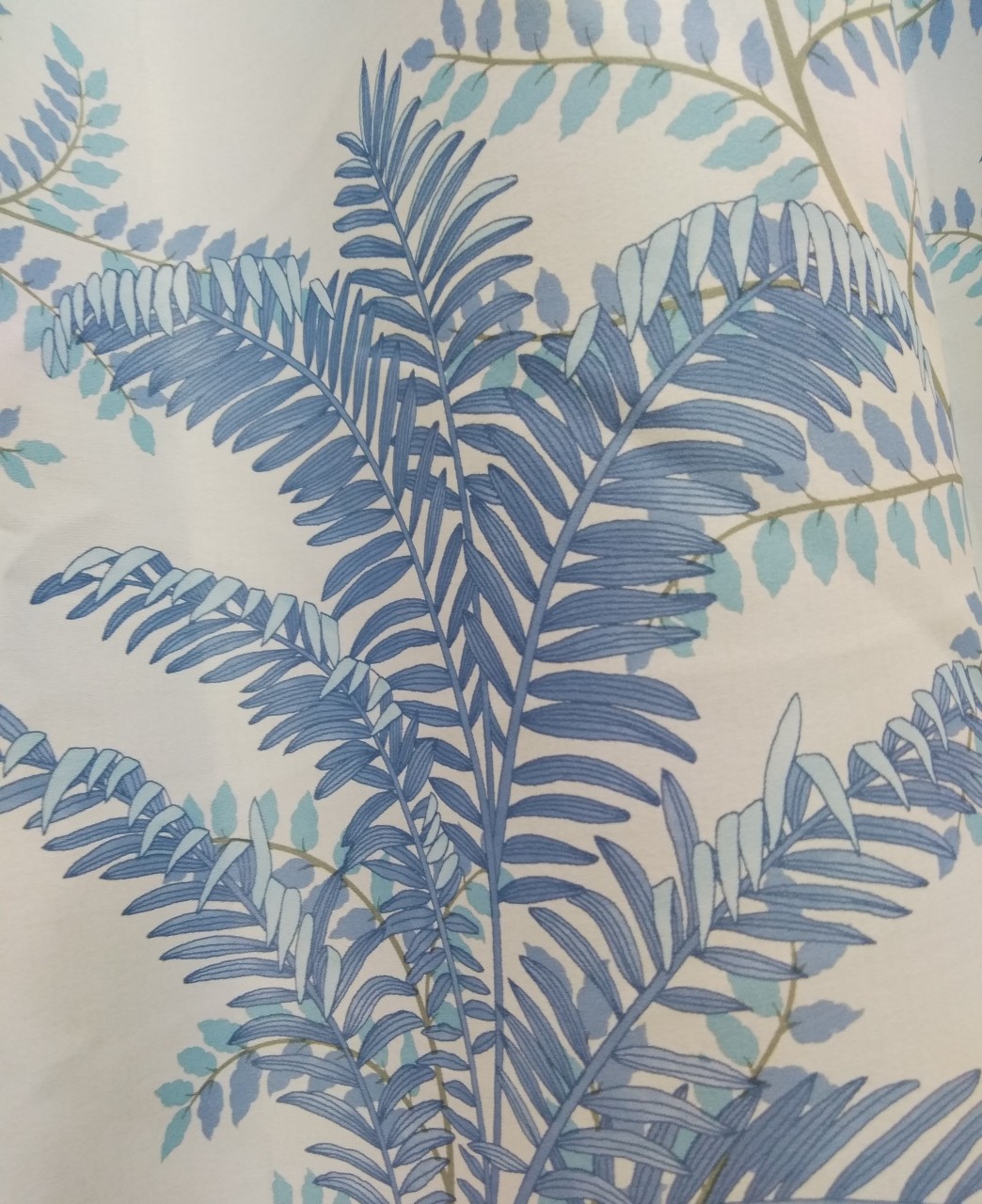 藍色花紋遮光
